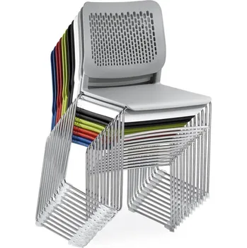 Konferenční židle TIME 161-Q-N4 (drátěná ocelová kostra chrom, stohovatelná)