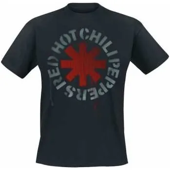 Pánské tričko Merch Red Hot Chili Peppers: Tričko Stencil XXL 2022
