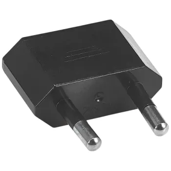 Elektrická zásuvka Adaptér EU cestovní elektrický adaptér 6A 125V/250V 2pin zástrčka typ C nehořlavý AC zásuvka 18 x 4,0 mm adaptér do EU zásuvky černá