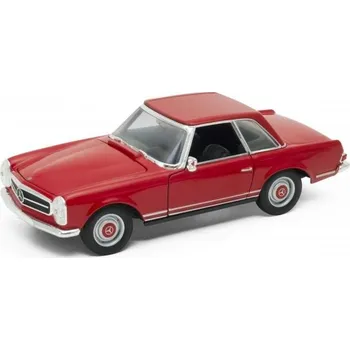 autíčko Model auta Welly MB 230SL 1963 (červená) 1:24