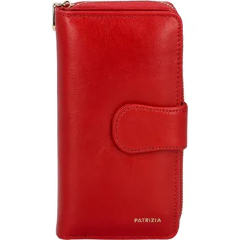 Peněženka Dámská kožená peněženka červená - Patrizia Tora červená