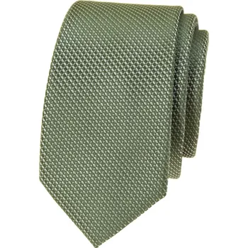 Kravata Avantgard Kravata SLIM LUX, 571-81337, Zelená/olivová