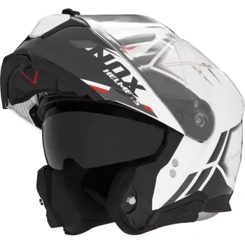 Helma na motorku BRUNOX helma N967 SYNCHRO, NOX (bílá, černá, červená, vel. L)