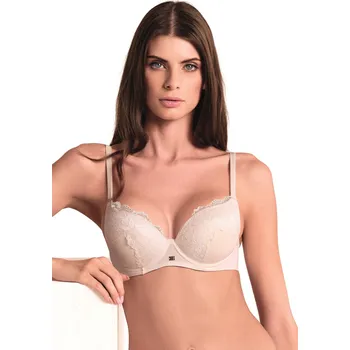 Podprsenka Dámská podprsenka Lormar PLUNGE SATEN 1900 Smetanová 90 B