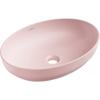 Mexen Cornelia umyvadlo na desku 50 x 37 cm, růžová mat - 21885044 Koupelnové umyvadla