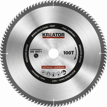 Pilový kotouč KRT020431 - Pilový kotouč na dřevo 305mm, 100T