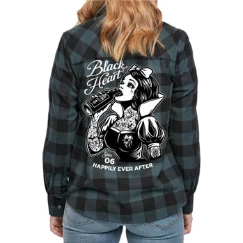 Dámská košile košile dámská BLACK HEART - SNOW WHITE - Green - S