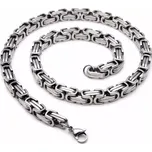 Řetízek z chirurgické oceli Be Hard Stříbrný 8mm - Délka 80 cm