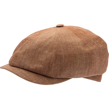 Čepice Alan Linen Chambray Chestnut Osmidílná Bekovka Velikost: 57 cm (M)