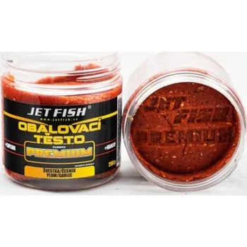 Návnadová pasta JET FISH - Hotové obalovací těsto PREMIUM CLASSIC 250g - Švestka/Česnek