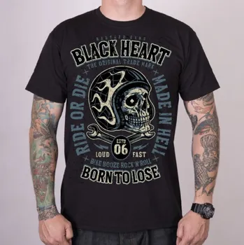Pánské oblečení tričko street pánské - SMUGGLER - BLACK HEART - 19496 - M