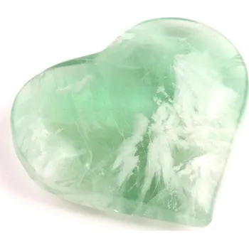 Vločkový Fluorit srdíčko č. 73 - 104g