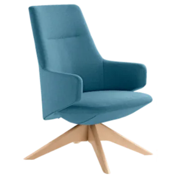 Designové křeslo Melody Lounge ML-L,FW (dřevěný kříž)