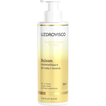 Tělový krém Uzdrovisco Body&Face Ritual rozjasňující balzám na tělo a obličej, 200 ml