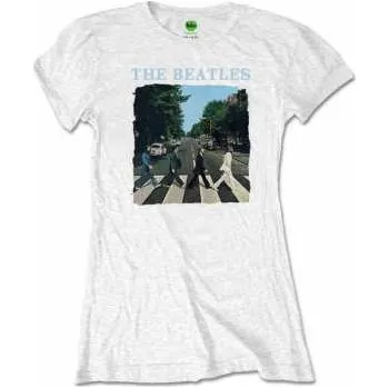 Merch The Beatles: Dámské Tričko Abbey Road & Logo The Beatles M (203992)