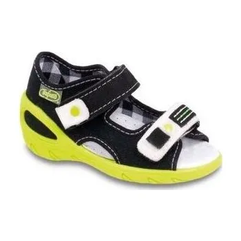 Chlapecké bačkory 065P067 20 - SUNNY chlapecké sandálky Befado černé 065P067_20
