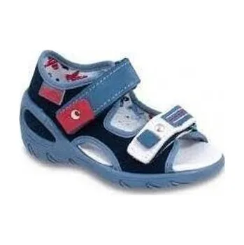 Chlapecké bačkory 065P073 20 - SUNNY chlapecké sandálky Befado modré 065P073_20