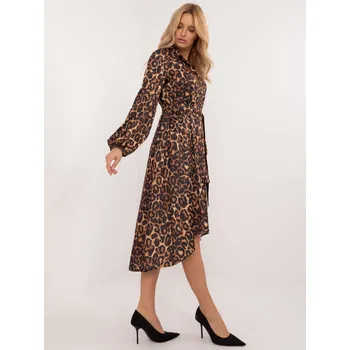 Dámské šaty Šaty LK SK 509790.25 camel L/XL