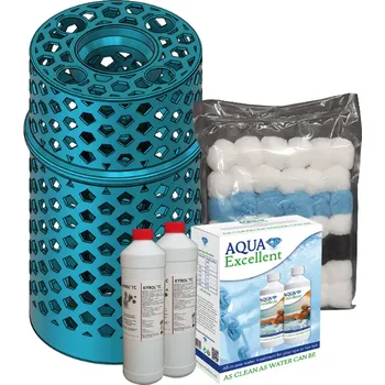 Bazénová filtrace Set s univerzálním Royal filtrem - průběžná díra s příslušenstvím a chemií