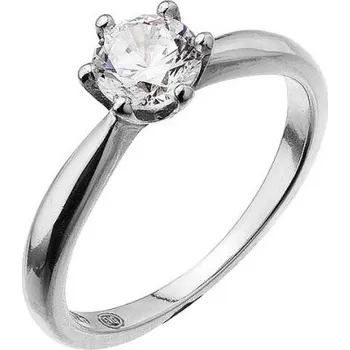 Prsten Stříbrný prsten s jemným zirkonem 15014.1 48