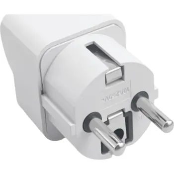 Elektrická zásuvka Univerzální cestovní adaptér EU typ E/F Redukce zástrčky Elektrická zásuvka 100–240 V Nehořlavý adaptér do evropské zásuvky Kompaktní bílá