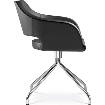 Jídelní židle Otočné křesílko POLO+ PO-F-N4 (4 nohá ocelová podnož, chromovaná, kluzáky)