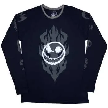 Zahraniční hudba The Nightmare Before Christmas: The Nightmare Before Christmas Unisex Long Sleeve T-shirt: Flaming Jack (embellished) (x-large) XL