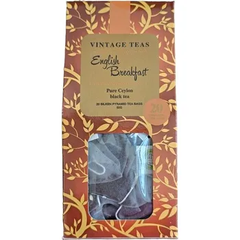 Vintage Teas čaj English Breakfast 20 pyramid 50 g (Pravý čaj v pyramidových sáčcích)