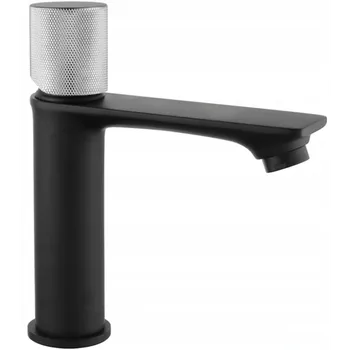 Vodovodní baterie Mexen Royo One baterie umyvadlová, černá/chrom - 72201-77 Umyvadlové baterie