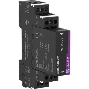 Přepěťová ochrana SALTEK Modul BDM-048-V/1-FR2 s přepěťovou ochranou, LPZ 0–LPZ 1 a vyšší 48V DC max.2A výměnný A06424