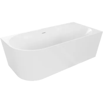 Vana Mexen Mia volně stojící rohová vana pravá 170 x 80 cm, bílá, přepad bílý - 52691708000P-20 Volně stojící vany