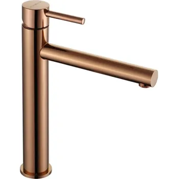Vodovodní baterie Mexen Elba vysoká umyvadlová baterie, růžové zlato - 74110-60 Umyvadlové baterie