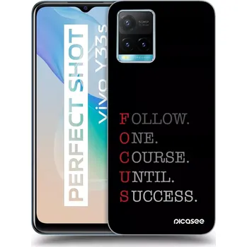 Pouzdro na mobilní telefon Picasee silikonový černý obal pro Vivo Y33s - Focus