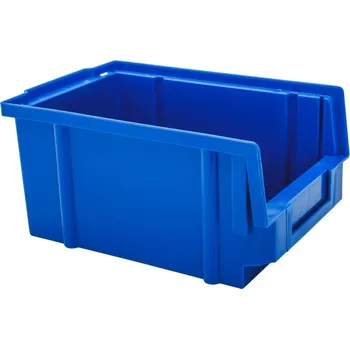 Plastový zkosený box, do 2 kg MODRÝ