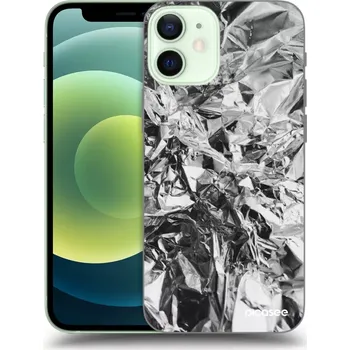 Pouzdro na mobilní telefon Picasee silikonový průhledný obal pro Apple iPhone 12 mini - Chrome