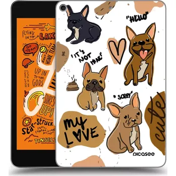 Pouzdro na mobilní telefon Picasee silikonový průhledný obal pro Apple iPad mini 2019 (5. gen) - Frenchies