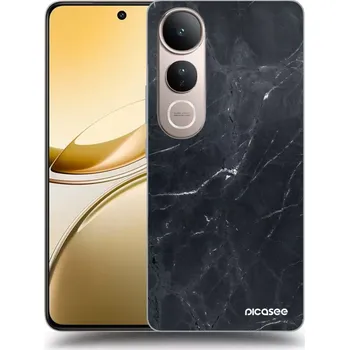 Pouzdro na mobilní telefon Picasee silikonový černý obal pro Vivo V50 Lite 5G - Black marble