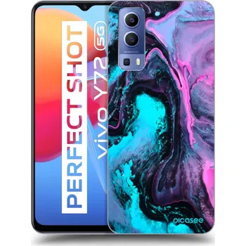 Pouzdro na mobilní telefon Picasee silikonový průhledný obal pro Vivo Y72 5G - Lean 2