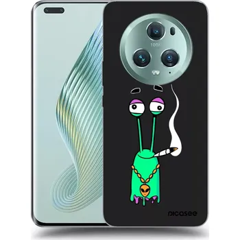 Pouzdro na mobilní telefon Picasee silikonový černý obal pro Honor Magic5 Pro - Earth - Sám doma