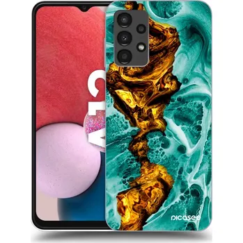 Pouzdro na mobilní telefon Picasee silikonový černý obal pro Samsung Galaxy A13 4G A135 - Goldsky