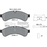 Sada brzdových destiček, kotoučová brzda BENDIX Braking BPD1615