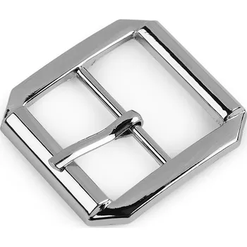 Kovová spona / opasková přezka, průvlek 25 mm, malé, 1 nikl