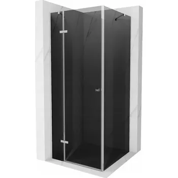 Mexen Roma sprchový kout s otevíracími dveřmi 90 x 90 cm, grafit, chrom - 854-090-090-01-40 Sprchové kouty