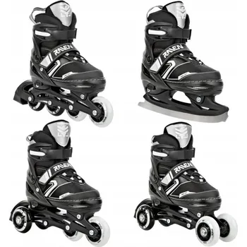 Kolečkové brusle Raven Helixi BLACK/GREY 4v1 EU 30-33, pánský (hokejový) + DÁREK