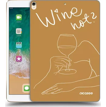 Pouzdro na mobilní telefon Picasee silikonový průhledný obal pro Apple iPad Pro 10.5" 2017 (2. gen) - Wine not