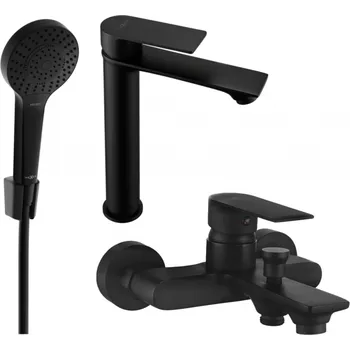 Vodovodní baterie Mexen Royo R05 sada vanová, černá - 72213R05-70 Bateriové soupravy