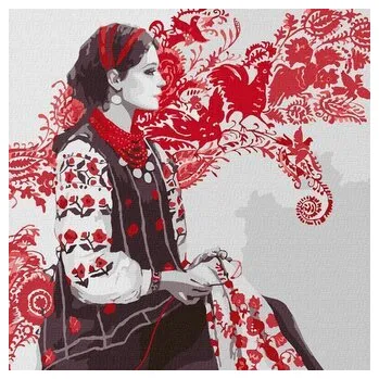 Set školních potřeb Malowanie po numerach - Wyszywając ochronił 40x40