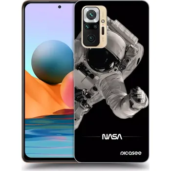 Pouzdro na mobilní telefon Picasee silikonový černý obal pro Xiaomi Redmi Note 10 Pro - Astronaut Big