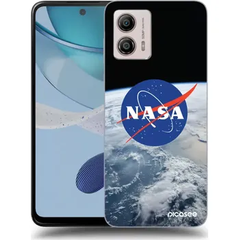 Pouzdro na mobilní telefon Picasee silikonový černý obal pro Motorola Moto G53 5G - Nasa Earth