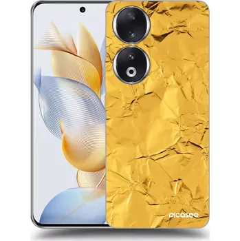 Pouzdro na mobilní telefon Picasee silikonový černý obal pro Honor 90 5G - Gold